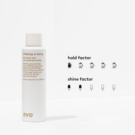 Evo Shebang-A-Bang Dry Spray Wax - Provides Texture, Flexible Hold And Matte Finish