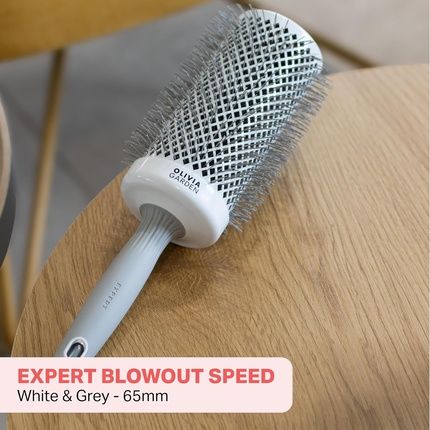 Olivia Garden Expert Blowout Speed White & Grey Ceramic Coated Round 65