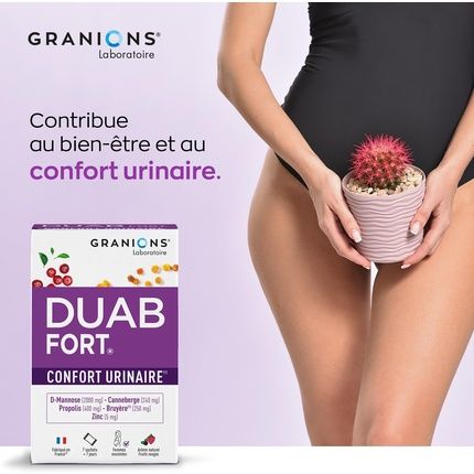 Granions Duab Fort Urinary Comfort With Cranberry, Propolis, And Heather - Pack Of 7 - Image 3