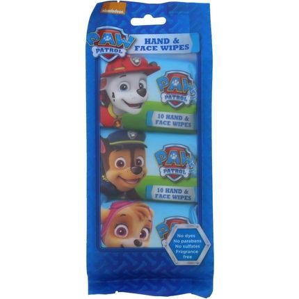 Paw Patrol Hand & Face Wipes 10'S - Pack Of 3