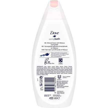Dove Caring Almond Body Wash 450Ml - Image 3