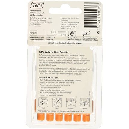 Tepe Orange Interdental Brushes 0.45Mm - Image 3