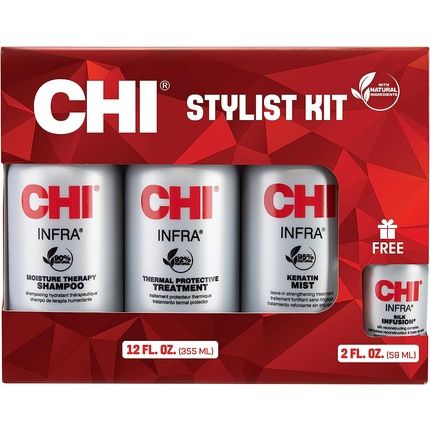 Chi Silk Infusion Leave-In Hair Serum For Dry Damaged Hair Heat Protectant For All Hair Types Pre-Styling Hair Oil For Repair Strengthening And Moisturizing 177Ml - Image 3