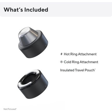 Theraface Pro Hot And Cold Rings For Facial Therapy Device - Black