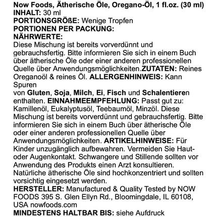 Now Foods Oil Of Oregano Natural Essential Oils Aromatherapy Fragrance Oils 30Ml - Image 3