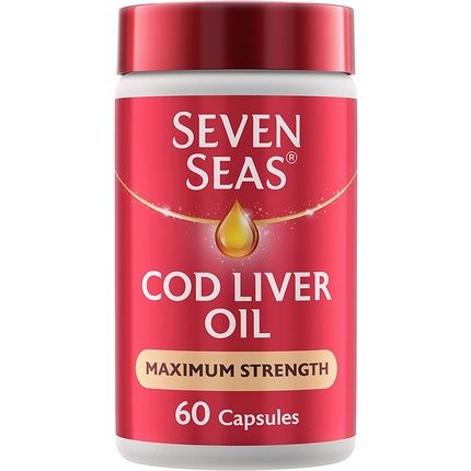 Seven Seas Cod Liver Oil Tablets Maximum Strength With Vitamin D Epa And Dha 60 Capsules