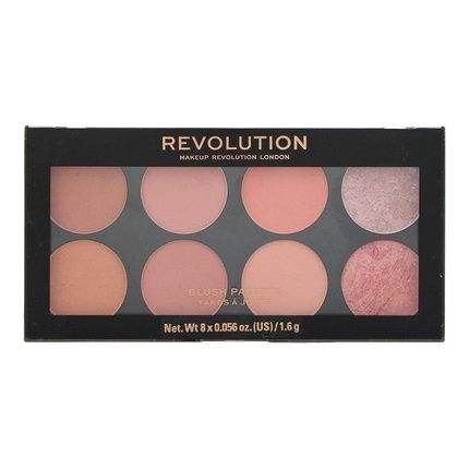 Makeup Revolution Ultra Blush And Contour Blush Palette Hot Spice 8 X 16G