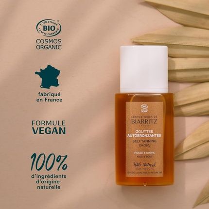 Laboratoires De Biarritz Self-Tanning Drops Face And Body Organic 35Ml - Image 3