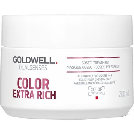 Goldwell Dualsenses Color Extra Rich 60S Treatment Shiny Mask For Colored Hair - 200Ml