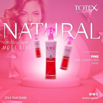 Totex 2 Phase Hair Conditioner Spray Leave-In Conditioning For Damaged And Coloured Hair 400Ml - Image 3