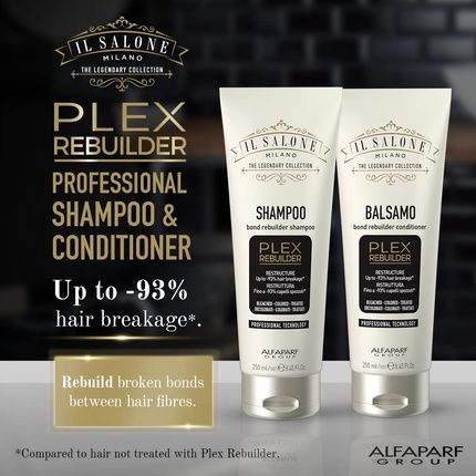 Il Salone Milano Professional Plex Rebuilder Shampoo For Bleached Colored Treated Hair 8.45 Fl. Oz. 250Ml