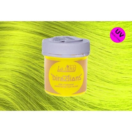 New La Riche Directions Semi-Permanent Hair Color 88Ml Fluorescent Yellow - Pack Of 4