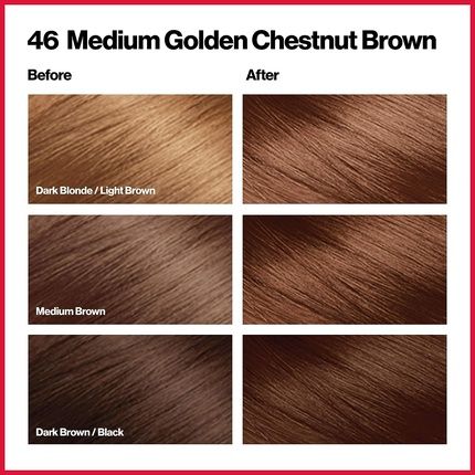 Revlon Colorsilk Beautiful Color, Medium Golden Chestnut Brown 46