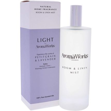 Aromaworks - Light Room And Linen Mist - Petitgrain And Lavender - Natural Home - Image 3