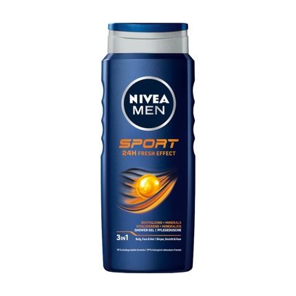 Nivea Men Sport Shower Gel For Face, Body And Hair 500Ml