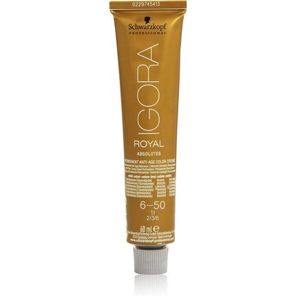 Schwarzkopf Igora Royal Permanent Anti-Age Color Creme 60Ml 6-50 Dark Blonde Gold Natural
