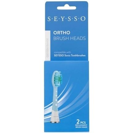 Seysso Oxygen Ortho Replacement Brushes For Orthodontic Braces Precise Oral Hygiene Compatible With Seysso Sonic Toothbrushes Recommended For Seysso Oxygen Toothbrush Pack Of 2