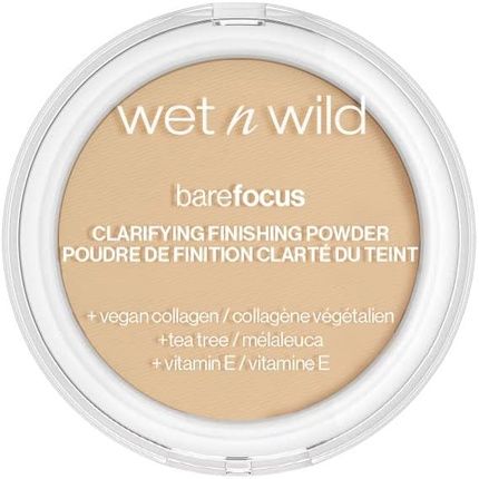 Wet N Wild Bare Focus Clarifying And Finishing Powder With Hyaluronic Acid And Vitamin E For Light/Medium Skin Tones