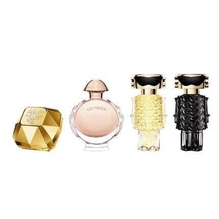 Paco Rabanne Miniature Set: Lady Million Edp 5Ml, Olympea Edp 6Ml, Fame Edp 4Ml, Fame Parfum 4Ml