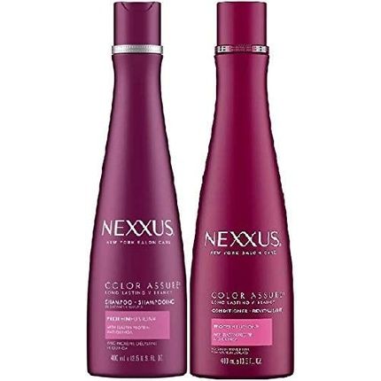 Nexxus Color Assure Shampoo And Conditioner 400Ml - Pack Of 2 Large Bottles