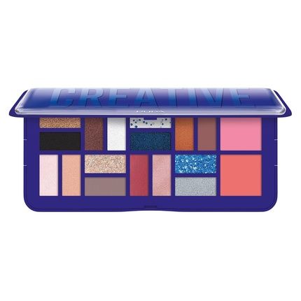 Pupa Creative Cosmetic Bag 005 Blue Face And Eye Palette With Mirror 20G
