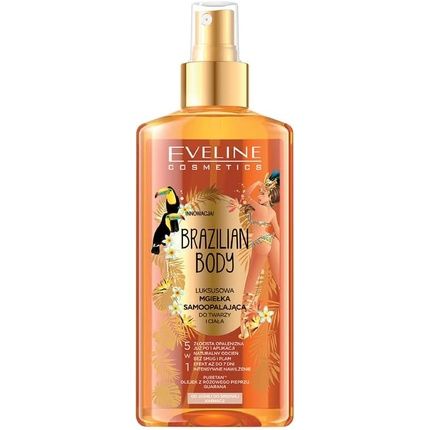 Eveline Cosmetics Brazilian Body Luxurious Self-Tanning Mist 5In1 For Face And Body 150Ml