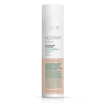 Revlon Restart Curls Nourishing Cleanser 250Ml Nourishing Shampoo For Curly And Wavy Hair