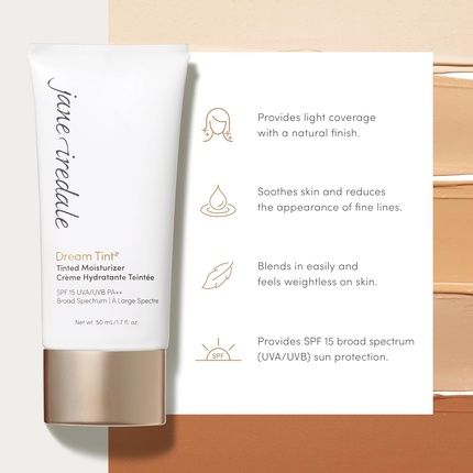 Jane Iredale Dream Tint Lightweight Tinted Moisturizer With Spf 15 Sheer Coverage For All Skin Types Vegan Cruelty-Free Makeup - Image 3
