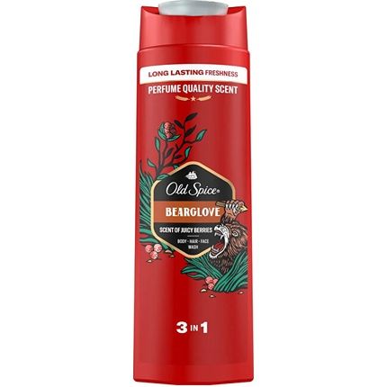 Old Spice Bearglove Shower Gel Shampoo 2 In 1 Body Hair And Face Wash