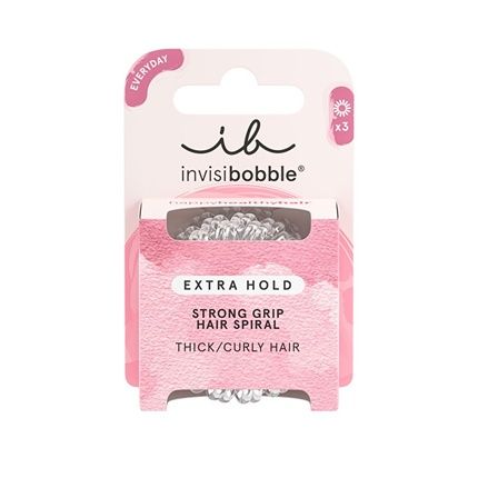 Invisibobble Extra Hold Crystal Clear Hair Band 3 Pieces