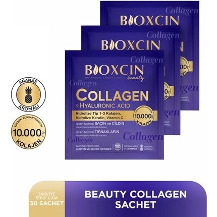 Bioxcin Collagen & Hyaluronic Acid Dietary Supplement For Healthy Hair And Skin - Image 3