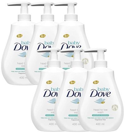 Dove Baby Head To Toe Body Wash Sensitive Moisture 13.52 Fl.Oz / 400 Ml Unscented