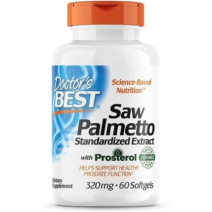 Doctor'S Best Saw Palmetto With Prosterol Standardized Extract 320Mg 60 Softgels