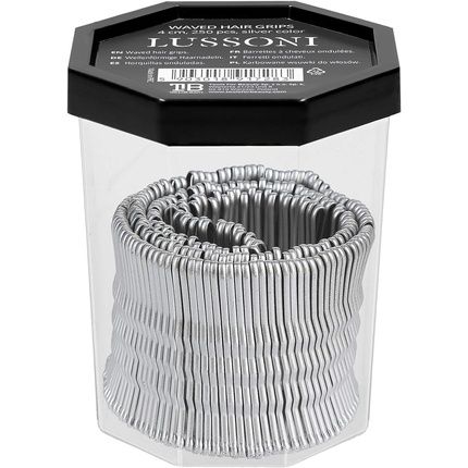 T4B Lussoni 250 Pieces Waved Hair Grips Hair Pins Wavy Hair Clips 4Cm Silver - Image 3