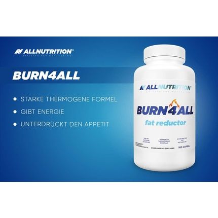 Allnutrition Burn4All Fat Reductor L-Carnitine Very Effective Body Fat Reduction Provides Energy Suppresses Appetite Dietary Supplement No Additives 100 Capsules - Image 3