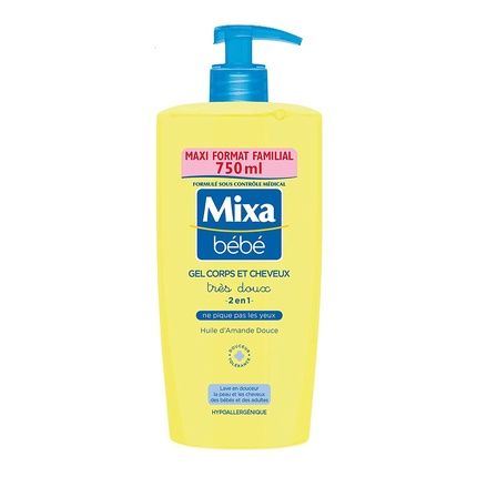 Mixa Bebe Body And Hair Gel 750Ml