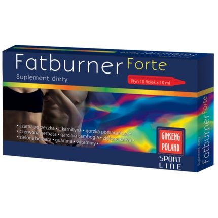 Fatburner Forte Liquid 10 Vials 10Ml Ginseng Poland