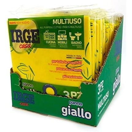 Casapiu' Multipurpose Cloth Yellow - Pack Of 3 - Image 3