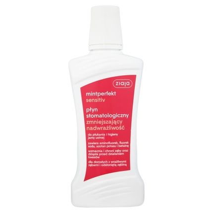 Ziaja Mintperfect Sensitive Dental Rinse Reducing Sensitivity 500Ml
