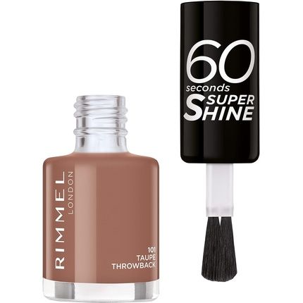 Rimmel 60 Seconds Super Shine Nail Polish - 101 Taupe 8Ml