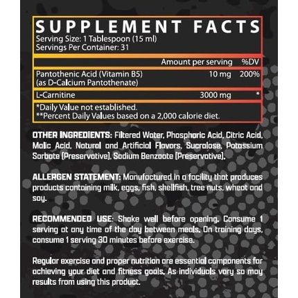 Nutrex Research Liquid Carnitine 3000 Premium Liquid Carnitine For Fat Loss - Image 3