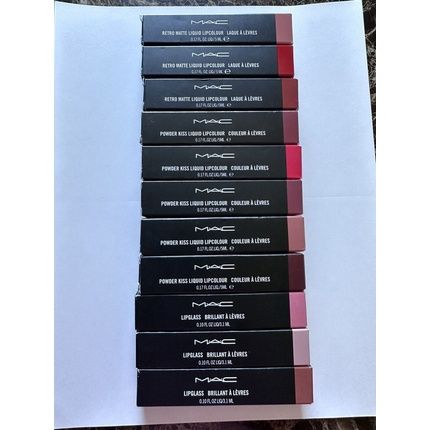 Mac Retro Matte Lipglass Powder Kiss Liquid Lip Color 0.17Oz - Choose A Shade