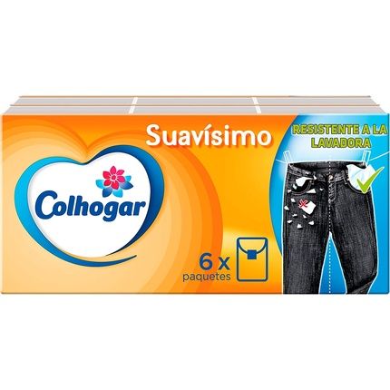 Colhogar Compact Tissue Paper Multi-Colour 6 Packs Of 8 Tissues - 48 Units