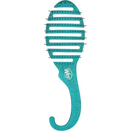 Wet Brush Shower Detangler Brush Green Glitter For Unisex