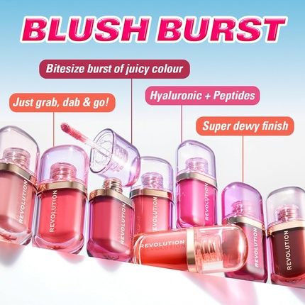 Revolution Superdewy Liquid Blush Burst Buildable Colour For Cheeks - Image 3