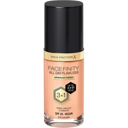 Max Factor Facefinity All Day Flawless 3 In 1 Liquid Foundation Lightweight Oil