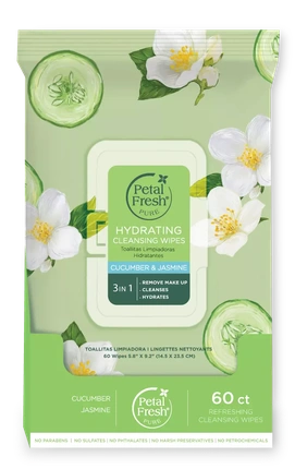 Petal Fresh Pure Hydrating Cucumber & Jasmine Cleansing Wipes