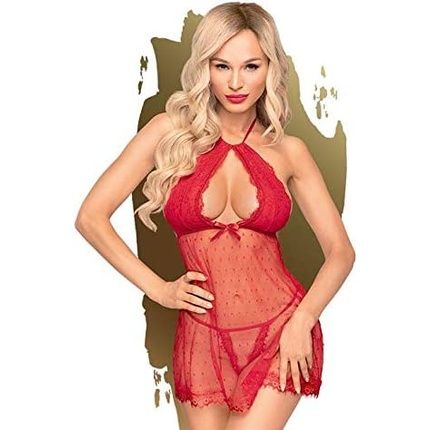 Penthouse Babydoll Various Sizes Lingerie Libido Boost' 2 Piece Red