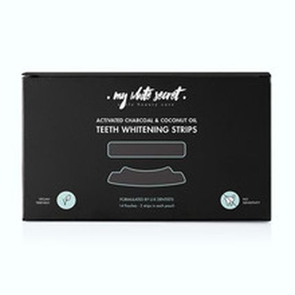 My White Secret Whitening Strips With Activated Charcoal And Coconut Oil 14 Pairs