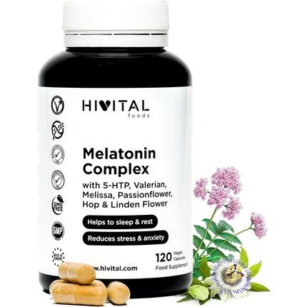 Melatonin Complex 120 Vegan Capsules With 5-Htp